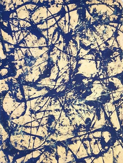 Jürgen Angeler - Blue Golden Mushroom - XXL, Antiek en Kunst, Kunst | Schilderijen | Modern