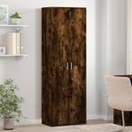 vidaXL Hoge kast 60x35x180 cm bewerkt hout gerookt, Huis en Inrichting, Kasten | Overige, Verzenden, Nieuw