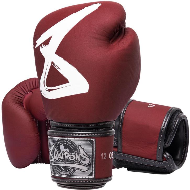 8 Weapons Big 8 Premium Bokshandschoenen Leder Burgundy, Sport en Fitness, Boksen, Bokshandschoenen, Nieuw, Verzenden