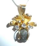 Hanger - 18 karaat Geel goud - 1.12ct. tw. Diamant