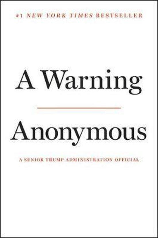 A Warning 9781538718469 Anonymous, Livres, Langue | Anglais, Envoi