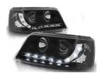 LED DRL koplampen Black 2 geschikt voor VW T5, Verzenden