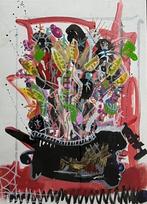 Paul Kostabi (1962) - Flowers Awake, Antiek en Kunst, Kunst | Schilderijen | Modern