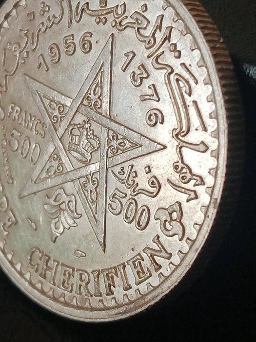 Marokko. Mohammed V. 500 Francs 1956 (Zonder minimumprijs), Postzegels en Munten, Munten | Azië