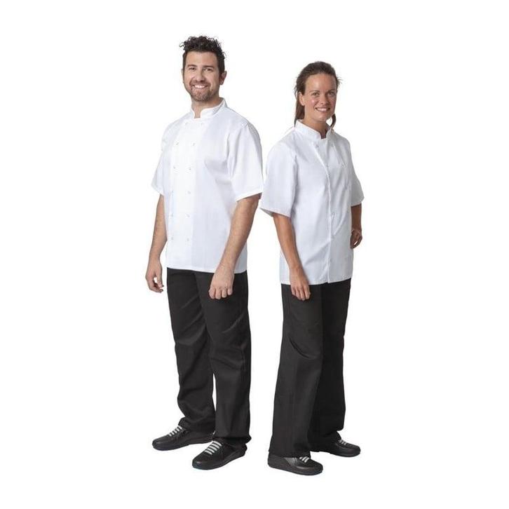 Whites Boston unisex koksbuis korte mouw wit | 65%, Zakelijke goederen, Horeca | Keukenapparatuur, Nieuw in verpakking, Verzenden