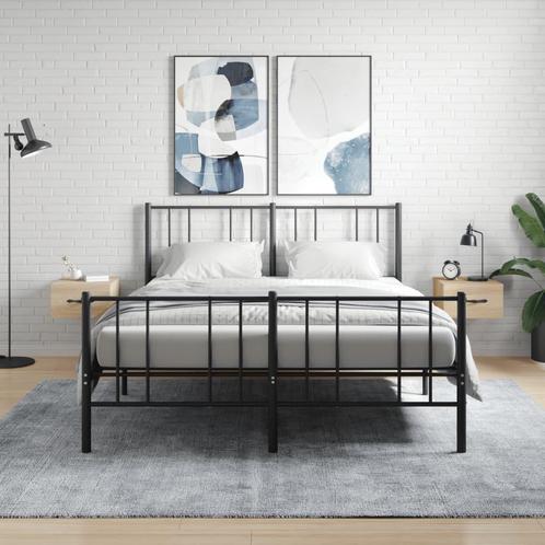 vidaXL Tables de chevet murales 2 pcs chêne sonoma, Huis en Inrichting, Kasten | Overige, Verzenden