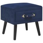 vidaXL Nachtkastje 40x35x40 cm fluweel blauw, Huis en Inrichting, Slaapkamer | Nachtkastjes, Verzenden, Nieuw