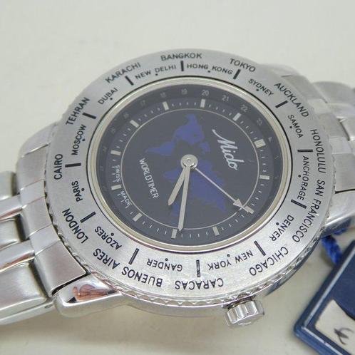 Mido - Worldtimer - Sans Prix de Réserve - M60.361.61.1 -, Handtassen en Accessoires, Horloges | Heren