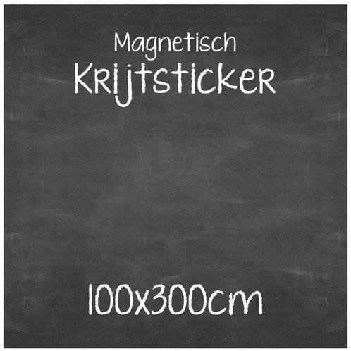 Magnetische Krijtsticker 100x300 cm, Huis en Inrichting, Woonaccessoires | Lijsten, Verzenden