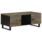 vidaXL Salontafel 100x54x40 cm massief mangohout zwart, Huis en Inrichting, Tafels | Salontafels, Verzenden, Nieuw