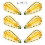 Lichtbronnen Classic Gold LED 4W Kooldraadlamp Edison 6-pack