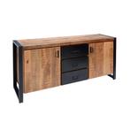 Dressoir Mangohout Nola 160 cm, Huis en Inrichting, Kasten | Dressoirs, Verzenden, Nieuw
