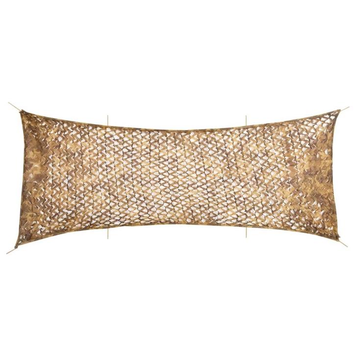 vidaXL Camouflagenet met opbergzak 721x294 cm zandkleurig, Sport en Fitness, Schietsport-accessoires, Nieuw, Verzenden