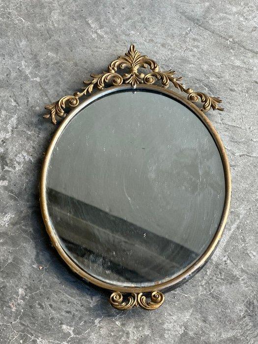 Spiegel - Messing, Glas - decoratieve spiegel, Antiquités & Art, Curiosités & Brocante