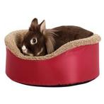 Knuffelbed sam, voor konijnen, rood/buin, 35 x 28 x 13 cm -, Nieuw