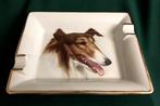Lis ROYAL , Limoges - Asbak - A superb “ collie dog “ large