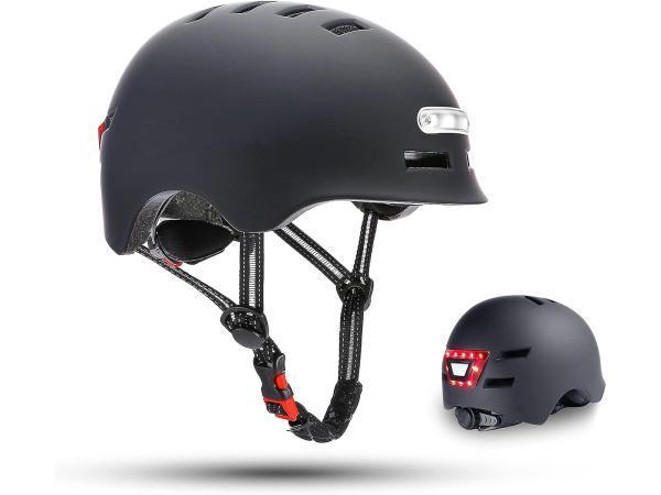 Veiling - Fiets helm met LED verlichting, Vélos & Vélomoteurs, Accessoires vélo | Casques de vélo