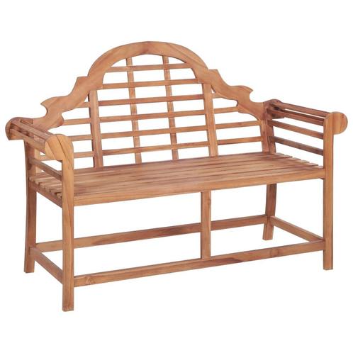 vidaXL Tuinbank 127x58,5x92,5 cm massief teakhout, Tuin en Terras, Tuinsets en Loungesets, Nieuw, Verzenden