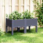 vidaXL Plantenbak met poten 80x40x42 cm polypropeen, Tuin en Terras, Verzenden, Nieuw