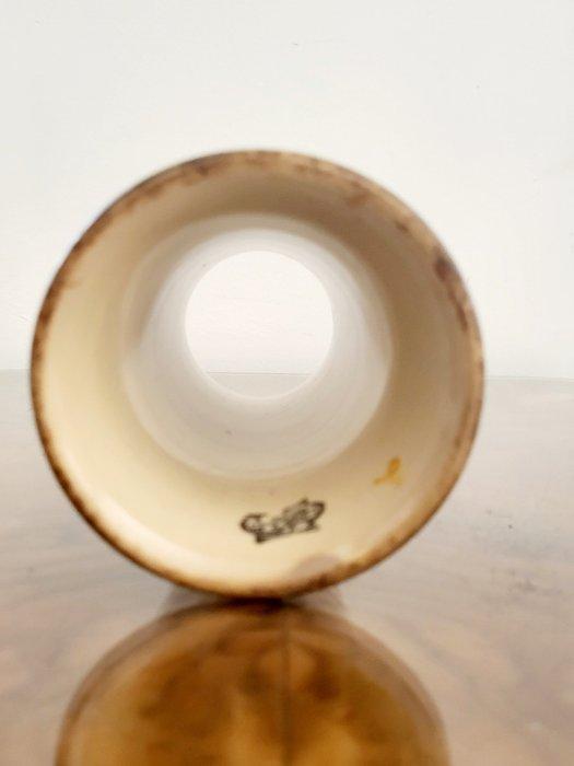 Gien France - Vase - Faience - Cornet / vase à monture 1875, Antiek en Kunst, Antiek | Glaswerk en Kristal