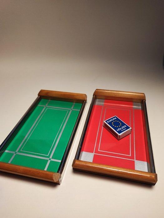 Rufra Wasungen - Dienblad (2) - Bauhaus - hout met metaal en, Antiek en Kunst, Kunst | Designobjecten