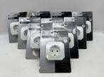 Veiling - 10x Q-link stopcontact met schakelklok en terugloo, Doe-het-zelf en Bouw, Elektriciteit en Kabels, Nieuw