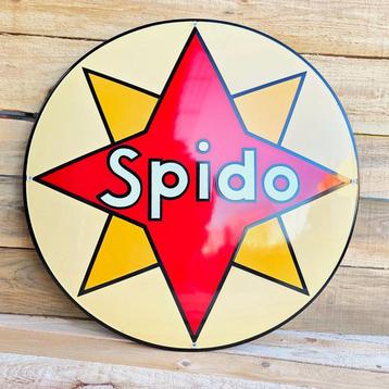 emaille Spido oil garage bord, Verzenden