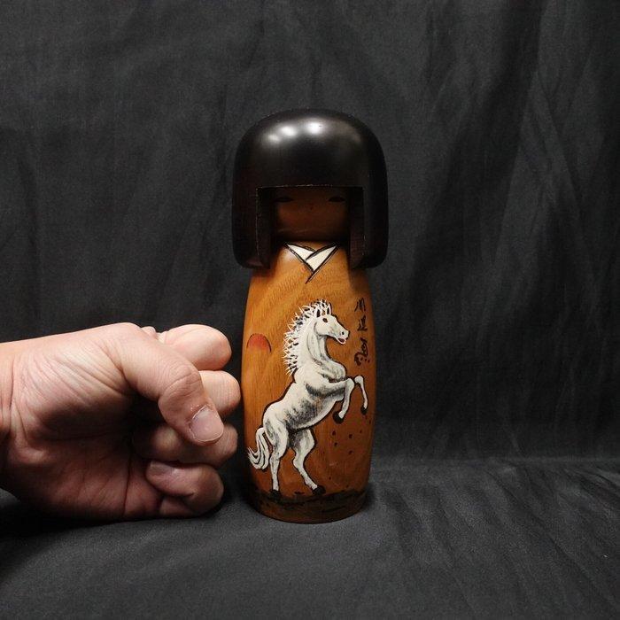 Uniek ontwerp Sosaku Kokeshi  / kokeshi-pop - Hout -, Antiek en Kunst, Curiosa en Brocante