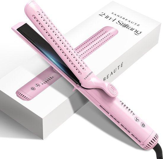 2eChoix | Sansbeauté® 2 in 1 Airflow Straightener - Curling, Elektronische apparatuur, Kookplaten, Ophalen of Verzenden