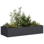 vidaXL Plantenbak 200x80x40 cm staal zwart, Tuin en Terras, Verzenden, Nieuw