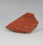 Oud-Romeins Aardewerk Vaasfragment met versiering (Zonder, Antiek en Kunst