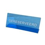 Gereserveerd Bordje - Blauw - 16cm, Verzamelen, Verzenden, Nieuw