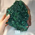 dioptase Kristallen op matrix - Hoogte: 22 cm - Breedte: 20