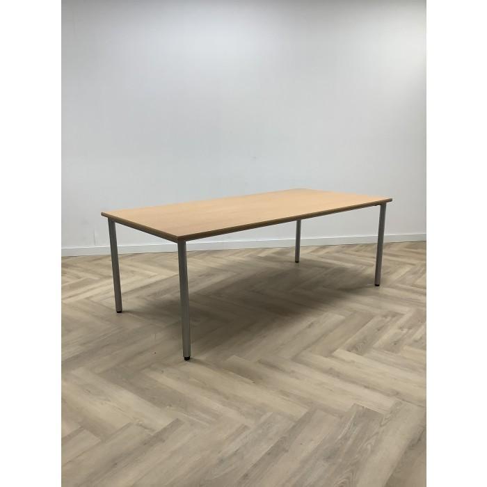 kantinetafel 200x100 cm,  beuken - grijs, Zakelijke goederen, Kantoor en Winkelinrichting | Kantoormeubilair en Inrichting, Bureau