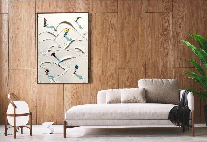 Taty Ur - Ski paradise, Antiek en Kunst, Kunst | Schilderijen | Modern