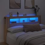 vidaXL Tête de lit à LED chêne sonoma 180x18,5x103,5cm, Neuf, Verzenden
