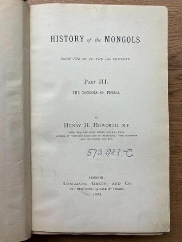 Howorth, Henry H. - History of the Mongols from the 9th to