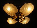Plafondlamp - Glas, Kristal, Messing, Antiek en Kunst
