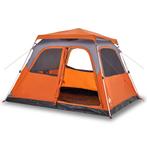 Gezinstent 6 pers Grijs/Oranje | OP = OP | 55% Korting, Verzenden, Nieuw, Tot en met 6