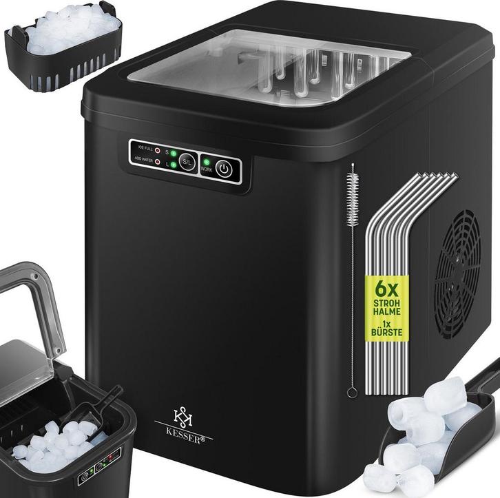 IJsblokjesmachine – 12kg/24 uur – IJsmachine - IJsblokjesmak, Elektronische apparatuur, IJsmachines, Nieuw, Verzenden