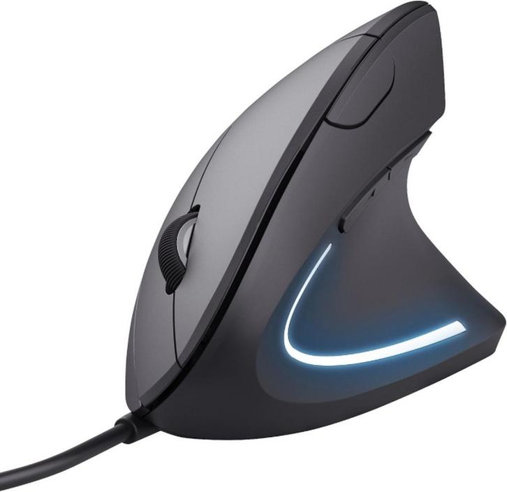 Ergonomische Muis - Bedraad - Zwart Trust Verto, Informatique & Logiciels, Souris, Envoi