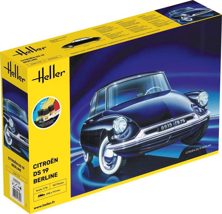 Heller 56795 STARTER KIT Citroen DS 19 Bouwpakket Schaal, Hobby en Vrije tijd, Modelbouw | Auto's en Voertuigen, Overige typen