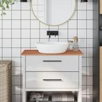 vidaXL Wastafelblad 80x40x1,5 cm massief beukenhout, Huis en Inrichting, Keuken | Keukenelementen, Verzenden, Nieuw