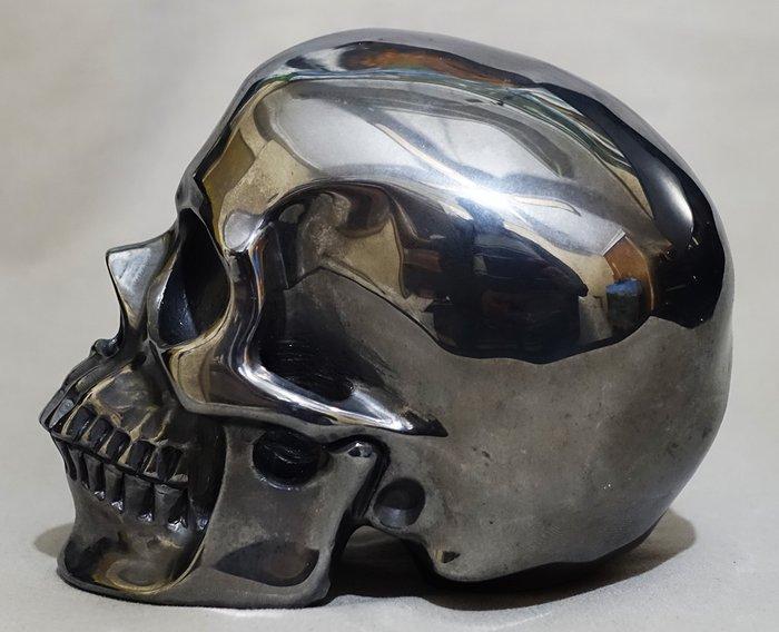 Menselijk schedel met de hand gesneden in Tera-Herz kristal, Verzamelen, Mineralen en Fossielen