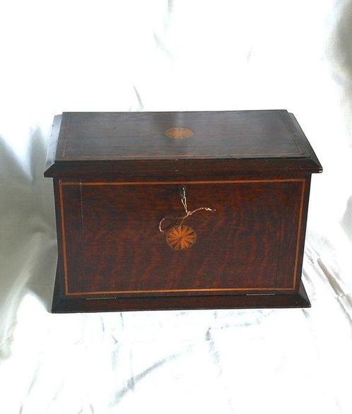 Écritoire - Bois dur - Boîte de correspondance de voyage, Antiek en Kunst, Antiek | Overige Antiek