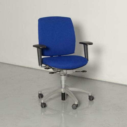 Drabert bureaustoel, blauw, 4D armleggers, Huis en Inrichting, Bureaus, Gebruikt, Ophalen of Verzenden
