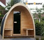 SAUNA BUITEN ,  POD Sauna, Barrel Sauna PROMOS | SuperSauna®, Nieuw, Complete sauna, Fins of Traditioneel