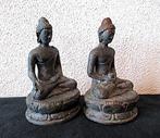 Lot - 2x Oude Boeddhas - Bhumisparsha + Samadhi Mudra -, Antiek en Kunst
