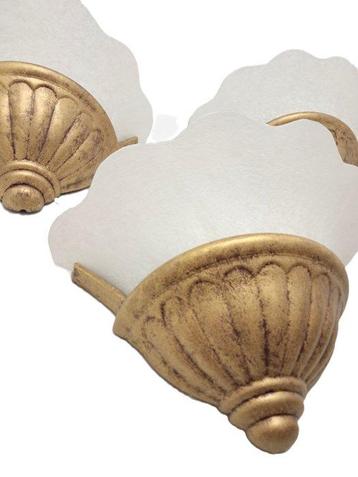 Wandlamp (3) - Glas, Keramiek