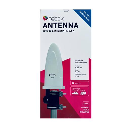 Rebox RE-23SA DVB-T(2) Sharkfin buitenantenne, Audio, Tv en Foto, Schotelantennes, Nieuw, Ophalen of Verzenden